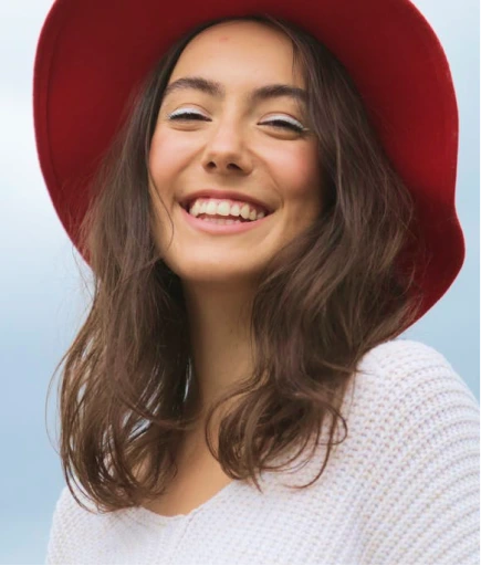 Confident woman with bright white smile after cosmetic dental treatment – LIV Dentistry